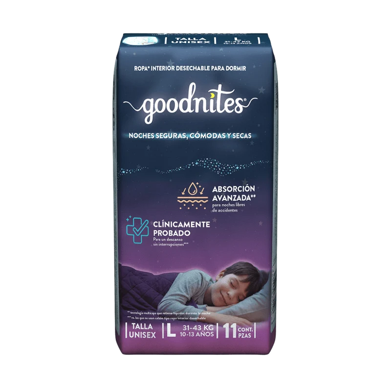 Title Ropa Interior Infantil Goodnites® Talla L Caja de 4 Paquetes