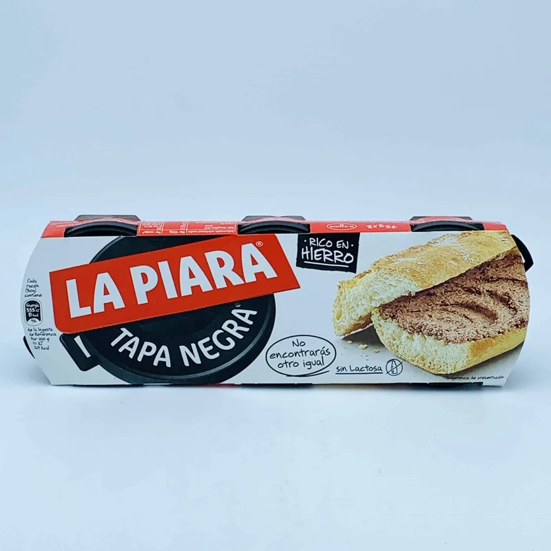 Paté de Hígado de Cerdo La Piara Tapa Negra Pack 3
