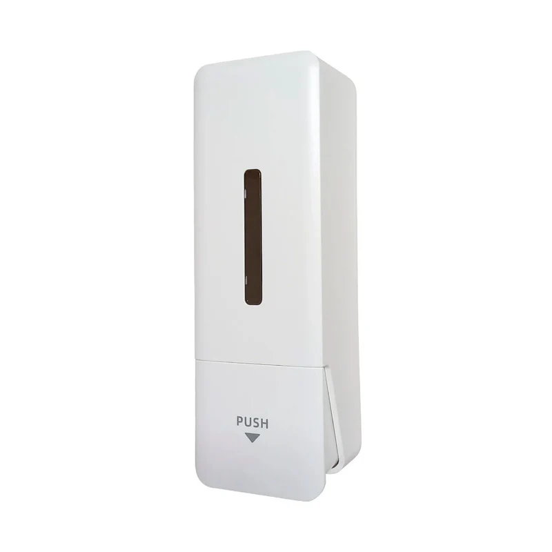 Dispensador de Jabón, Alcohol gel, Shampoo o Detergente con sistema push color blanco Aromaker 400 ml