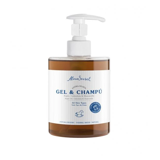 Gel-Champú con Argán, Caléndula & Manzanilla Alma Secret 500 ml