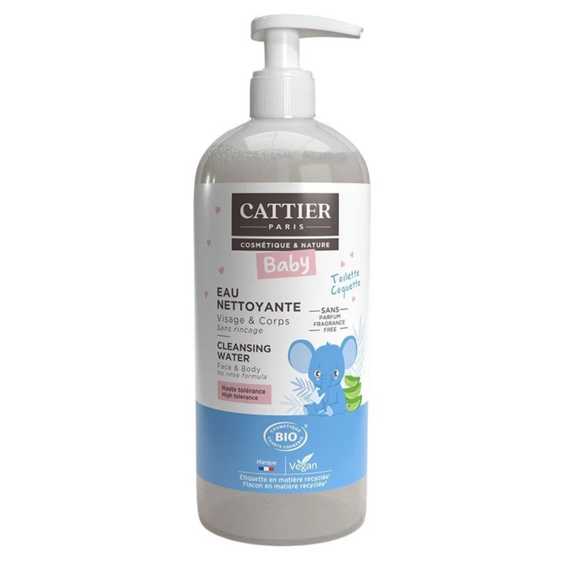 Agua limpiadora para bebés Cattier 500 ml