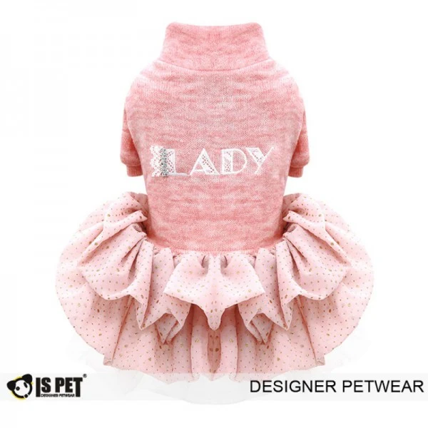 Vestido con falda de gasa