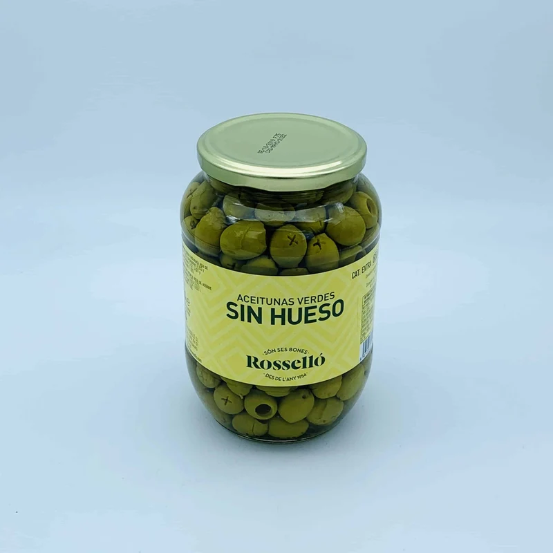 Rosselló Aceitunas Verdes Sin Hueso 850g