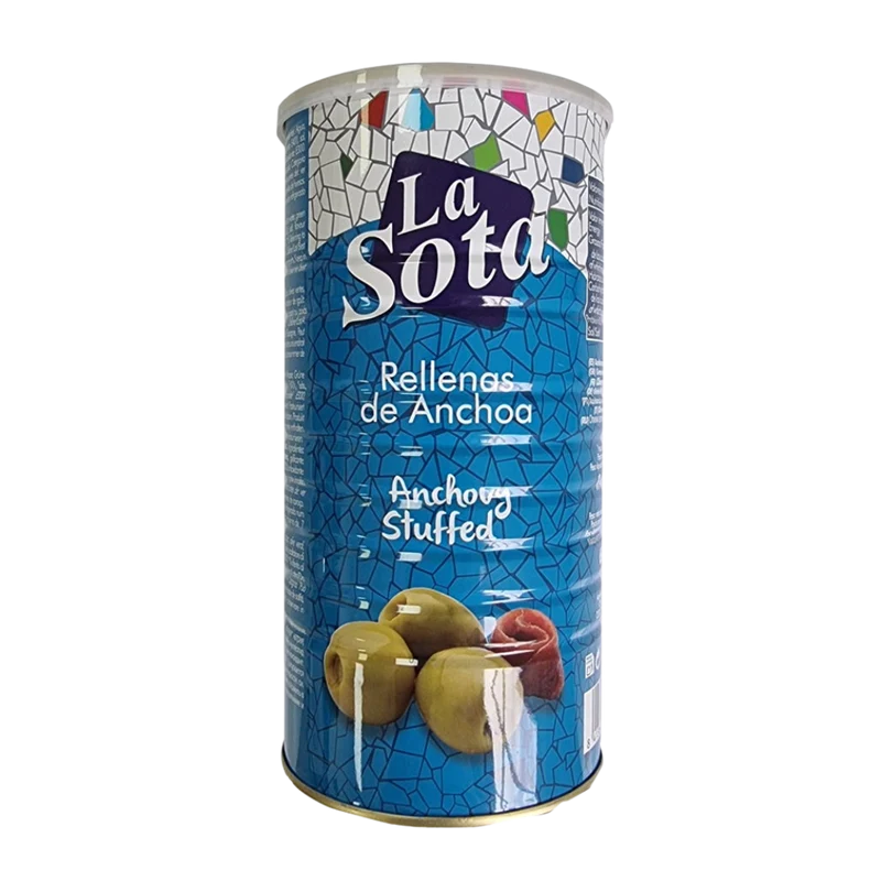 Aceitunas Rellenas de Anchoa La Sota 1,4Kg