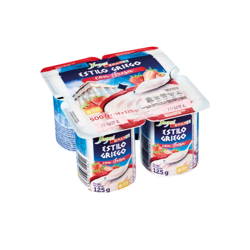 Yogur Griego con Fresa SPAR 4u