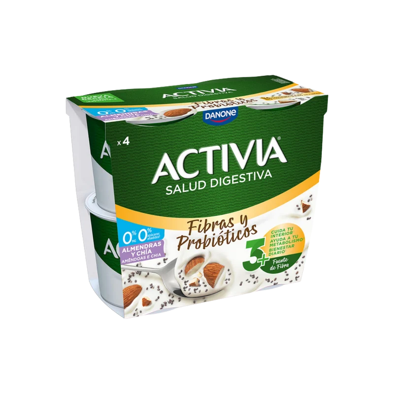 Activia 0% con Chía y Almendras