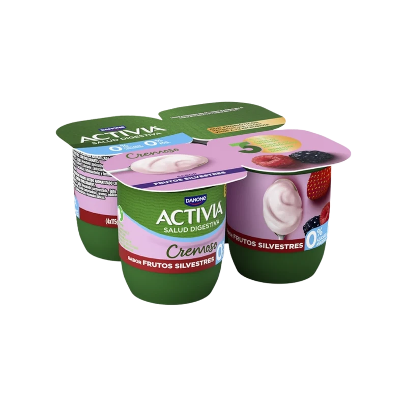 Activia 0% Cremoso Sabor Frutos Silvestres