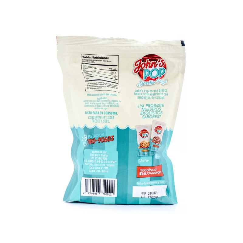 Johns Pop Pipocas Caramelo X 200G