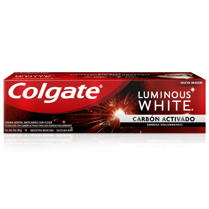 Crema Dental Colgate Luminos White Carbon Activado X 75Ml
