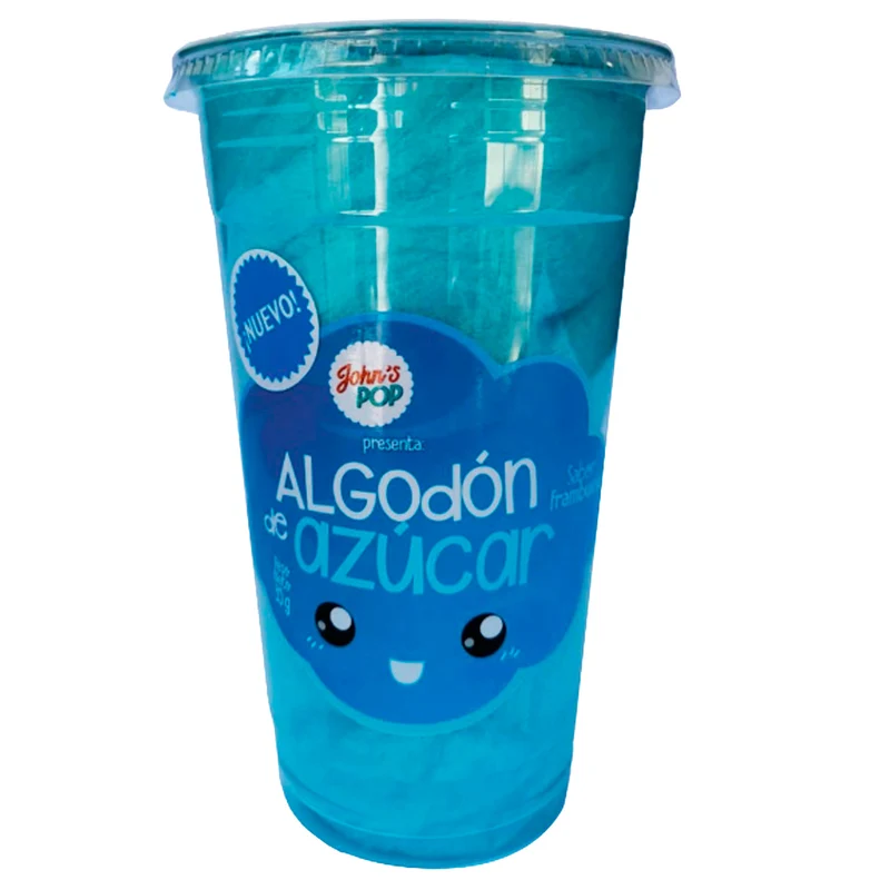 Johns Pop Algodon De Azucar Frambuesa Vaso X 35G