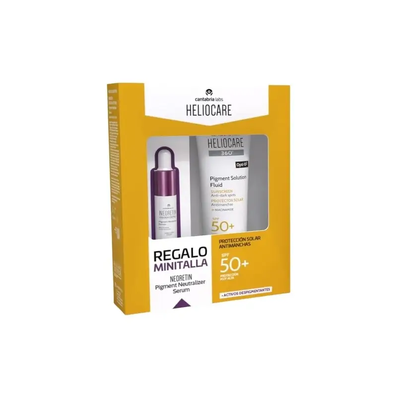 Heliocare Pack 360 Pigment Sol 50Ml+ Minitalla Neoretin 10 Ml