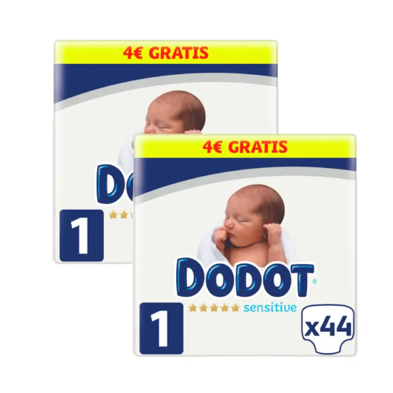 Dodot Sensitive Talla 1 (2-5 Kg), 88 Pañales