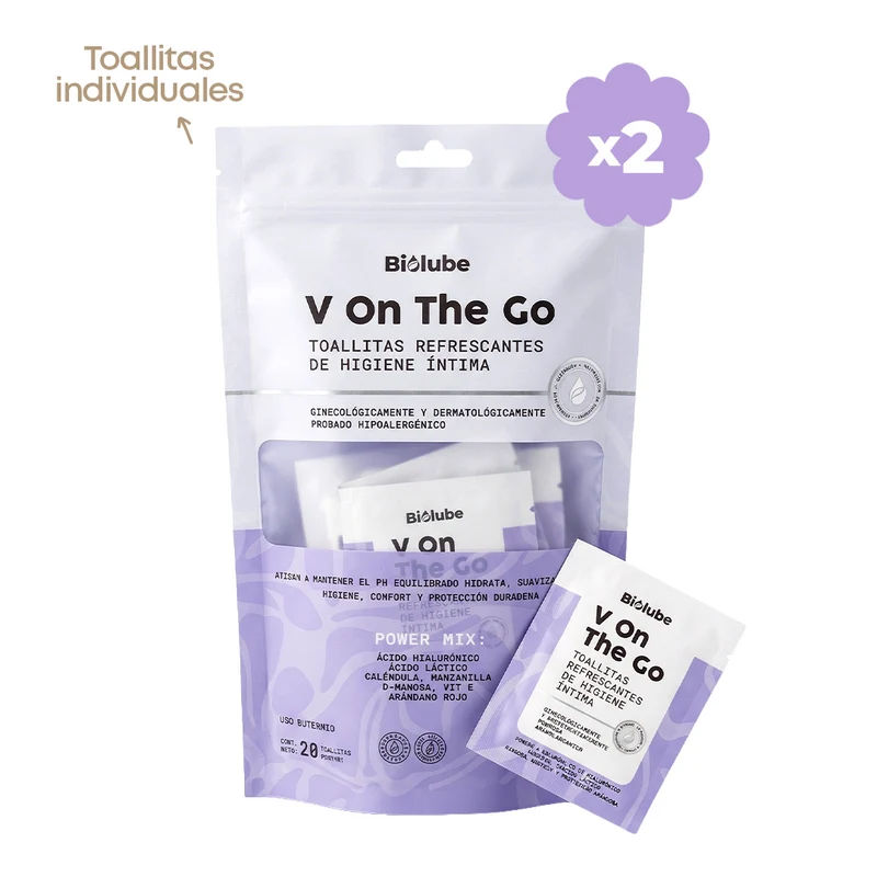 Toallitas biodegradables IN DI VI DUA LES (Pack x2)