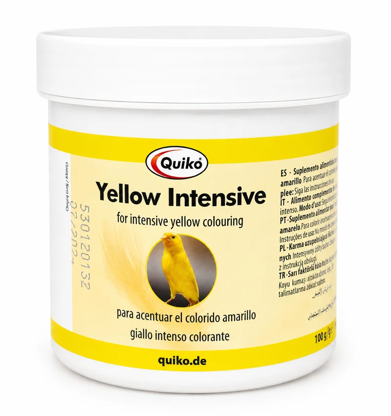 Quiko Yellow intensivo (alimento para aves con factor amarillo) 100 g
