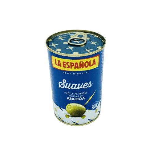Aceitunas Verdes Rellenas de Anchoa Suaves La Española