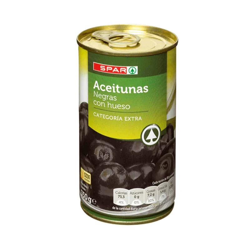 Aceitunas Negras con Hueso SPAR