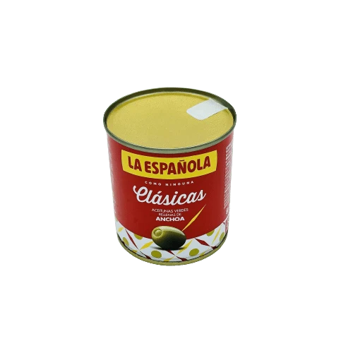 Aceitunas Verdes Rellenas de Anchoa La Española 200g