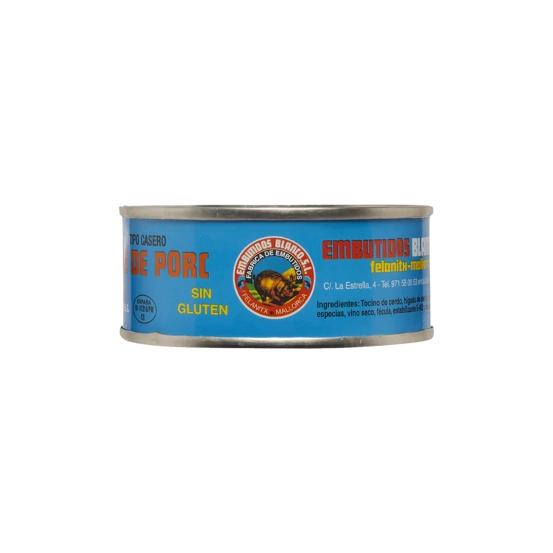 Paté de Hígado de Cerdo Embutidos Blanco 90g