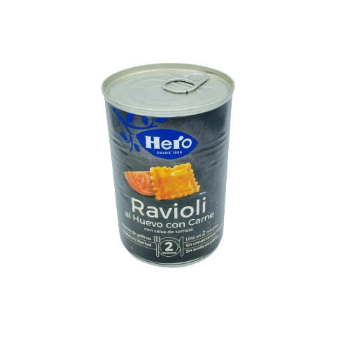 Ravioli al Huevo con Carne Hero
