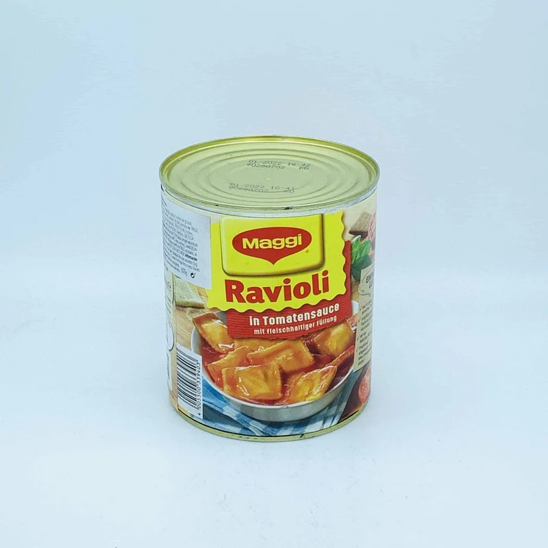 Ravioli con Salsa de Tomate Maggi
