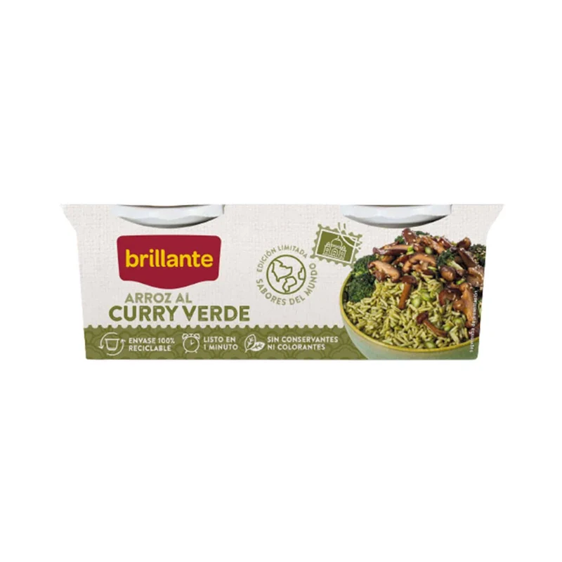 Arroz al Curry Verde Brillante