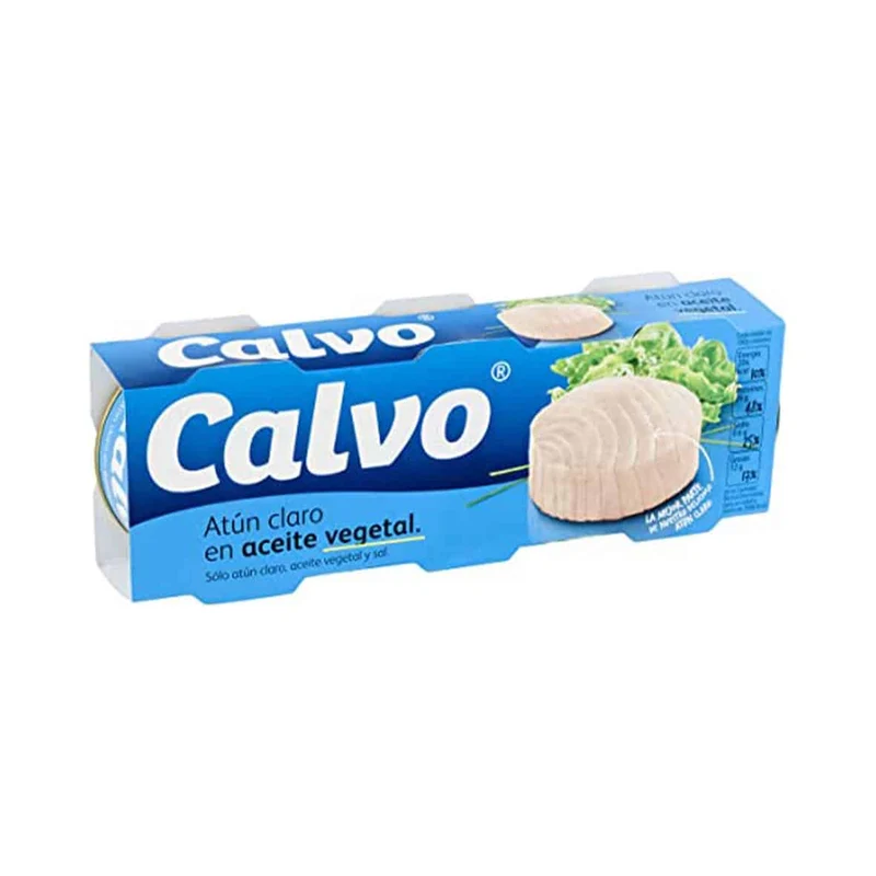 Atún Claro en Aceite Vegetal Calvo Pack 3