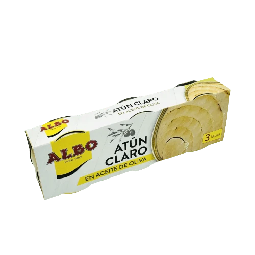 Atún Claro en Aceite de Oliva Albo Pack 3