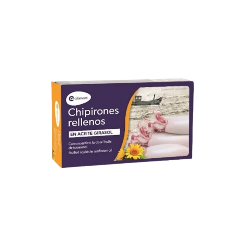 Chipirones Enteros Rellenos en Aceite de Girasol Coaliment