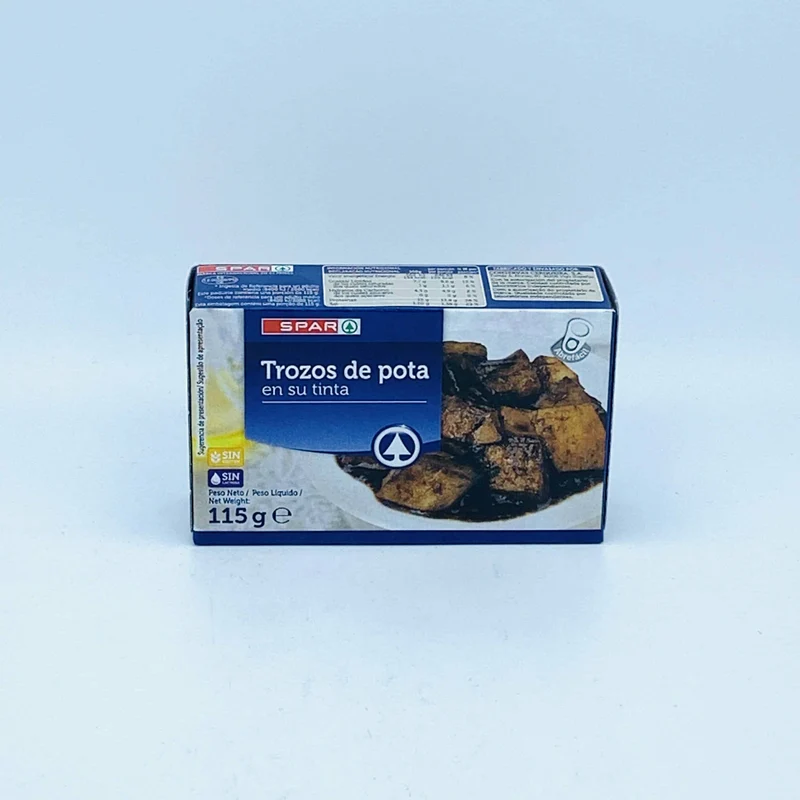 Trozos de Pota en su Tinta SPAR