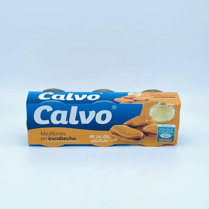 Mejillones en Escabeche Calvo Pack 3