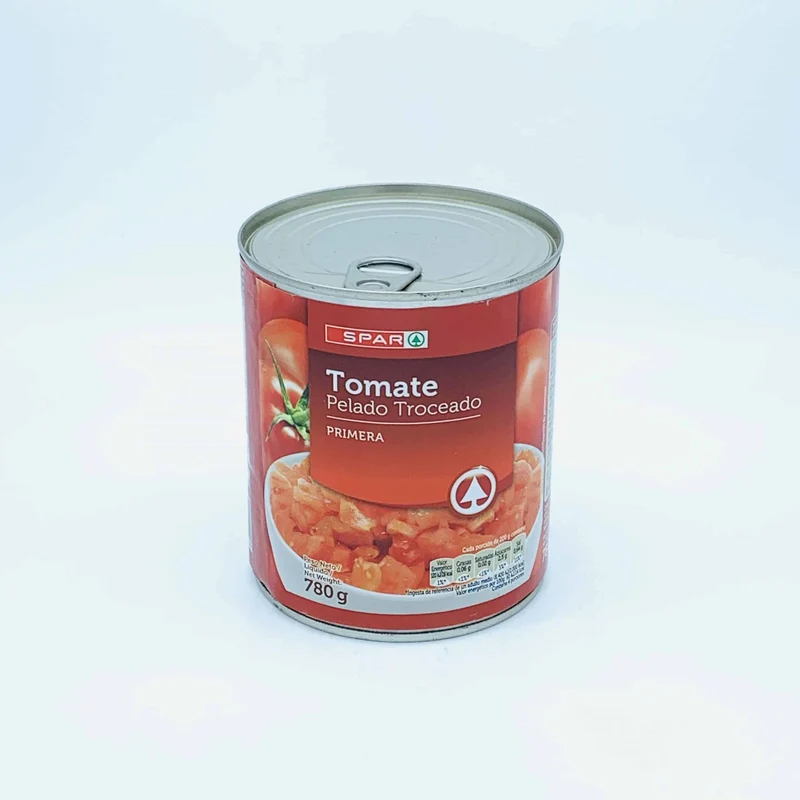 Tomate Pelado Troceado SPAR 800g