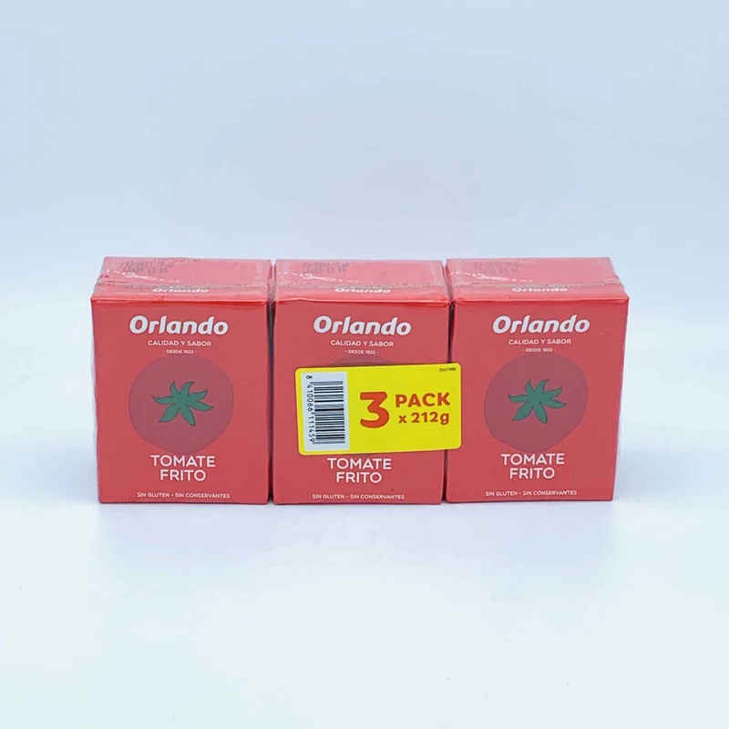 Tomate Frito Orlando Pack de 3 Briks de 212g