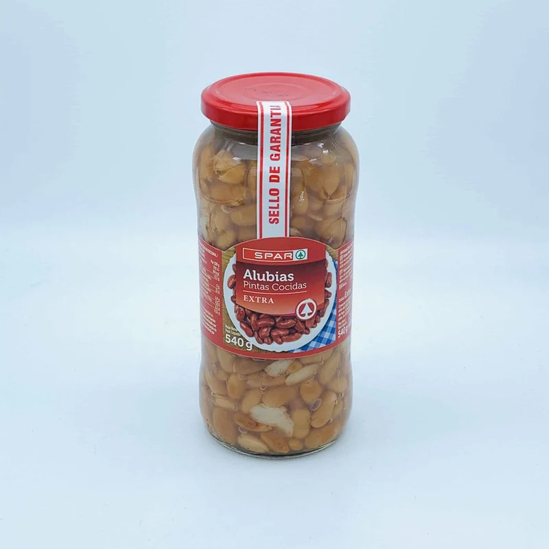 Alubias Pintas Cocidas SPAR Tarro 540g