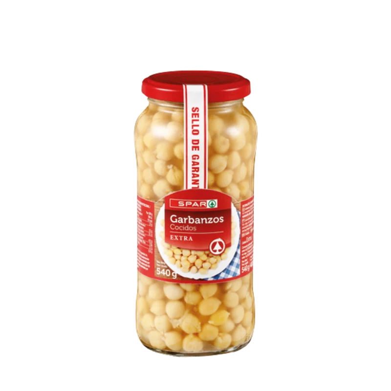 Garbanzos Cocidos SPAR Tarro 540g