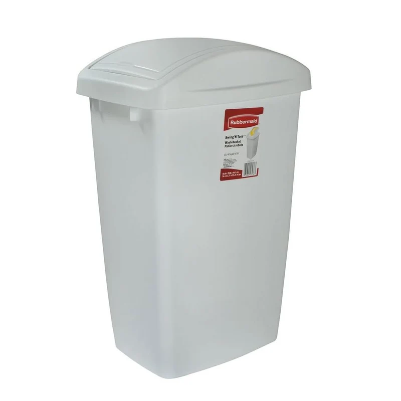 Papelera de Vaiven 47 Litros Blanco / Rubbermaid