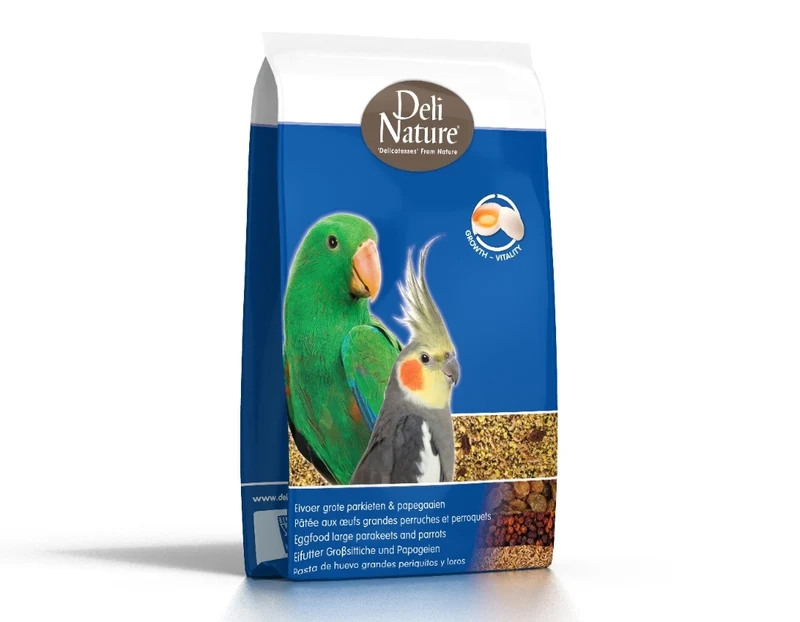 Deli Nature Pienso para Huevos Patee Grandes Periquitos y Loros Grasa 10kg