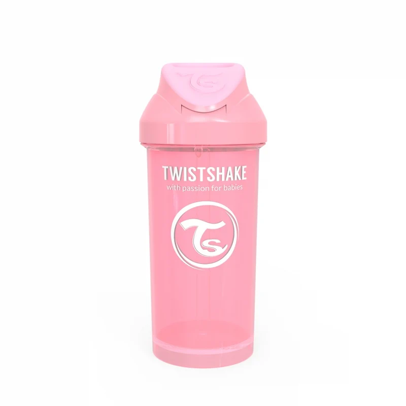 Vaso Con Bombilla Straw Cup Rosado 360ml Twistshake