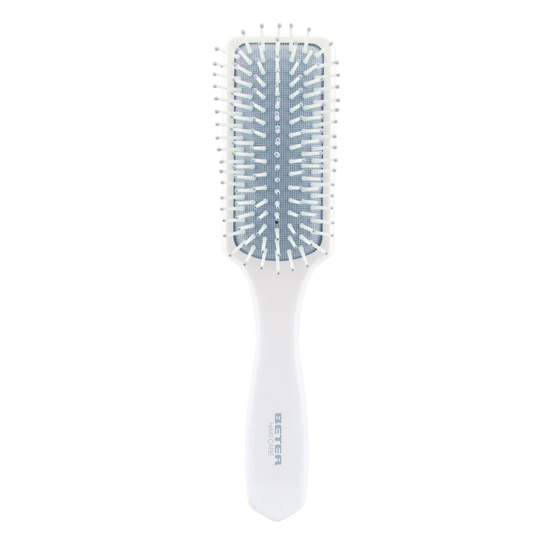 Cepillo de pelo neumático c/púas de nylon Beter 22.5cm