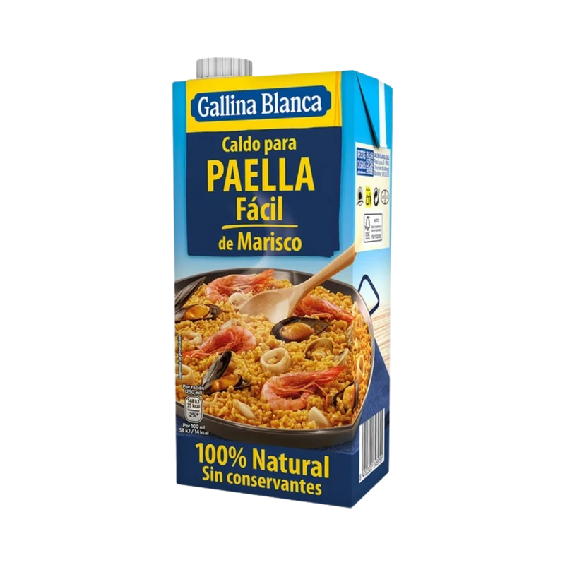 Caldo para Paella de Marisco Gallina Blanca 1L