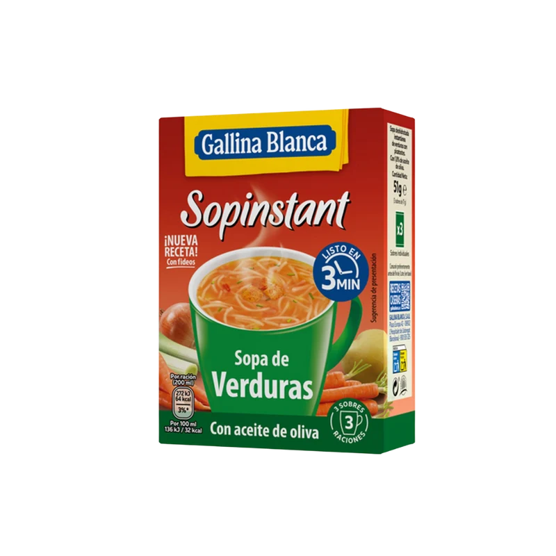 Sopinstant Sopa de Verduras 3 Sobres