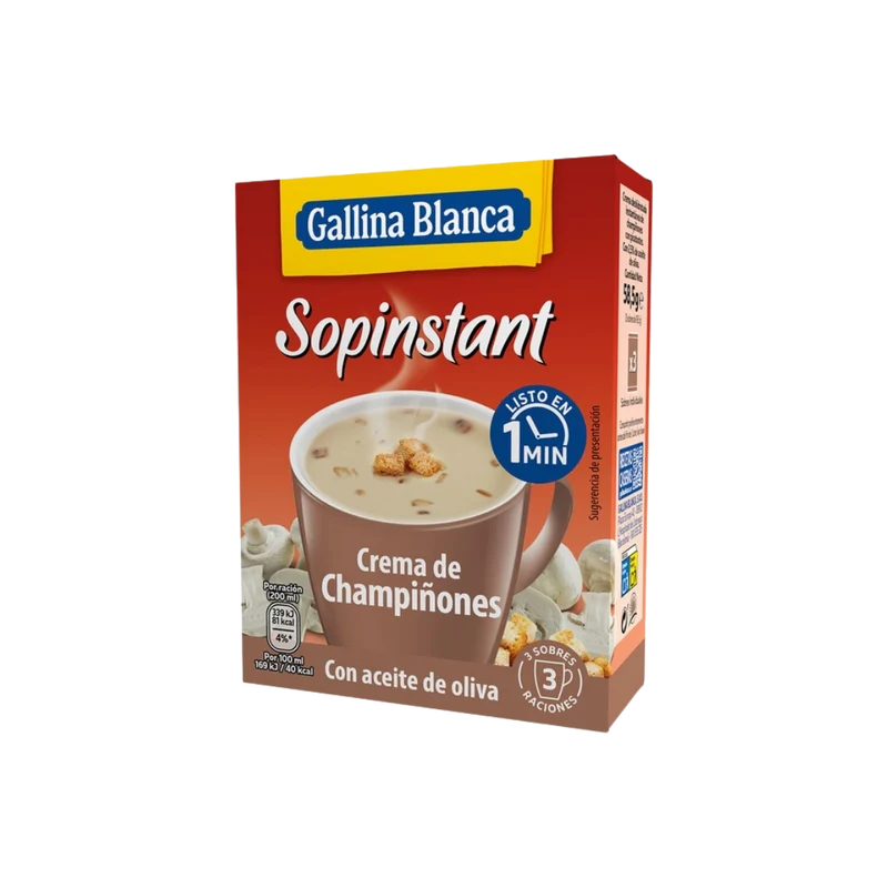 Sopinstant Crema de Champiñones 3 Sobres