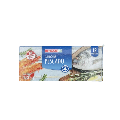 Pastillas de Caldo de Pescado SPAR 12 Pastillas