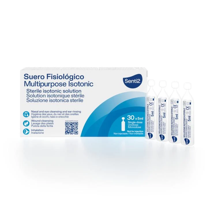 Suero fisiológico monodosis Senti2 30u 5ml/u