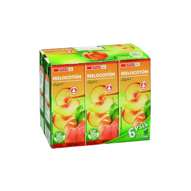 Zumo de Melocotón Light SPAR 6x200ml