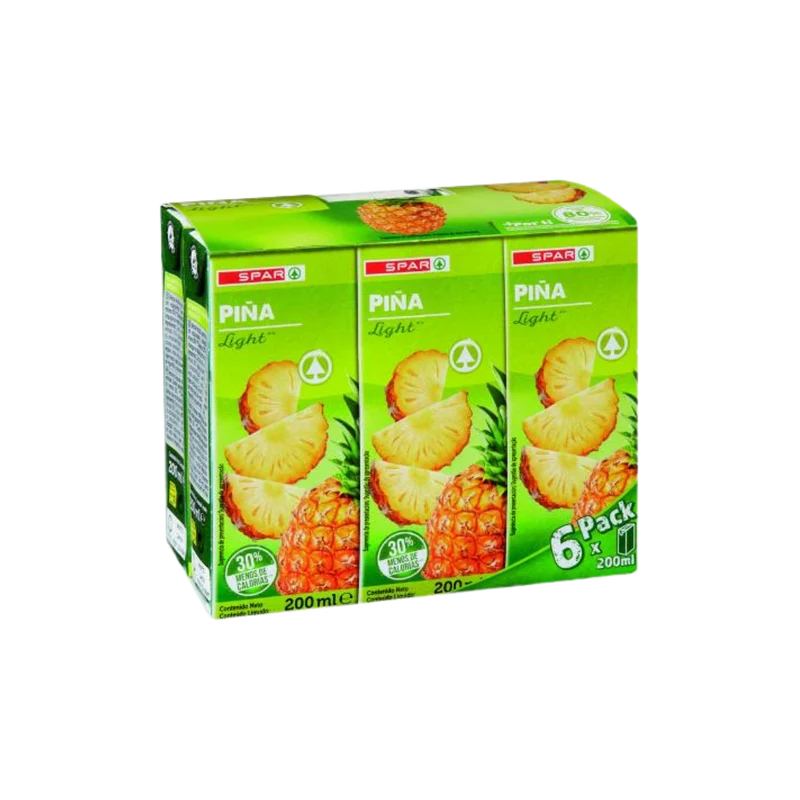 Zumo de Piña Light SPAR 6x200ml