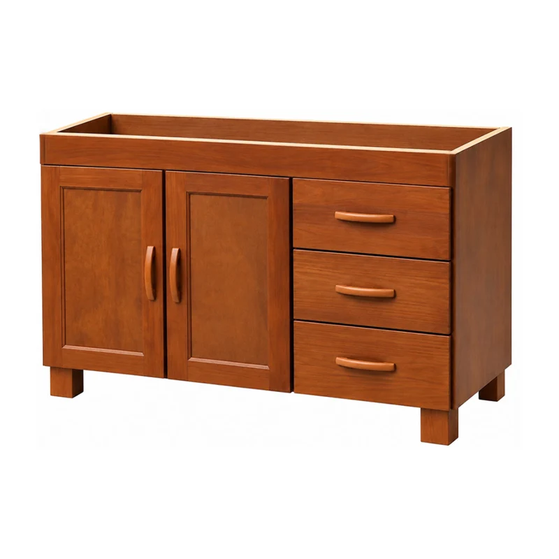 Finestra Mueble de Cocina de Madera con 2 Puertas y 3 Gavetas