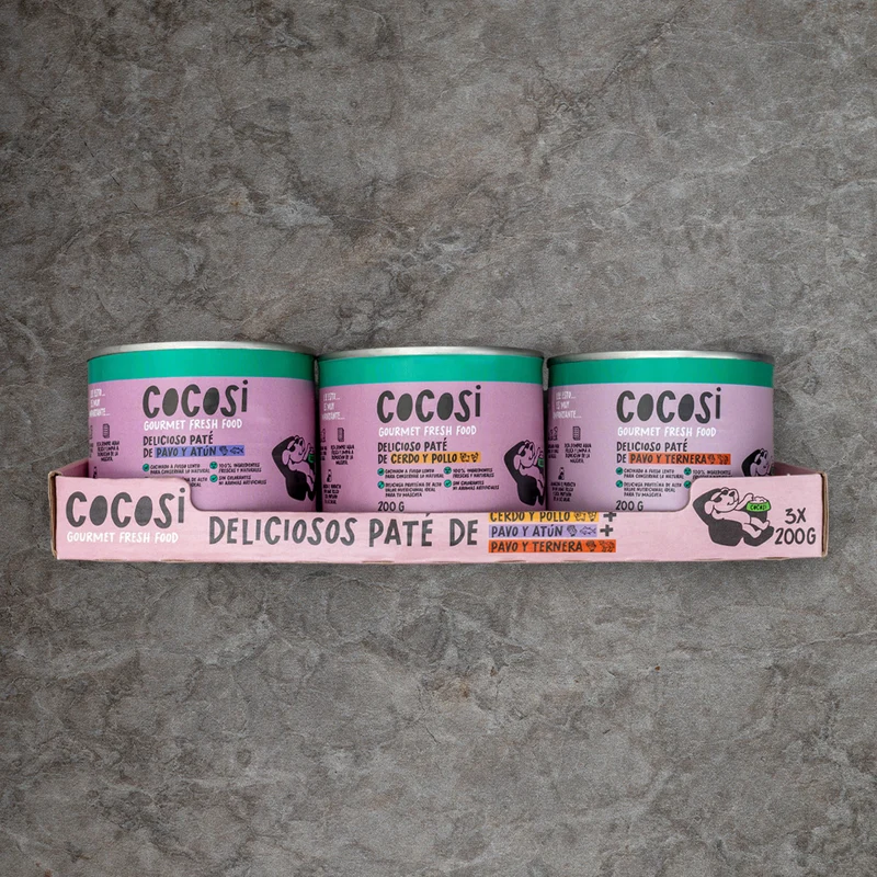 Patés para perro multisabor