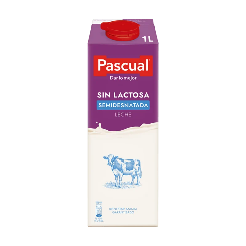 Pascual Leche sin Lactosa Semidesnatada