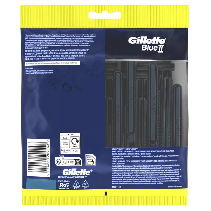 Maquinilla desechable blue 3 Gillette 15