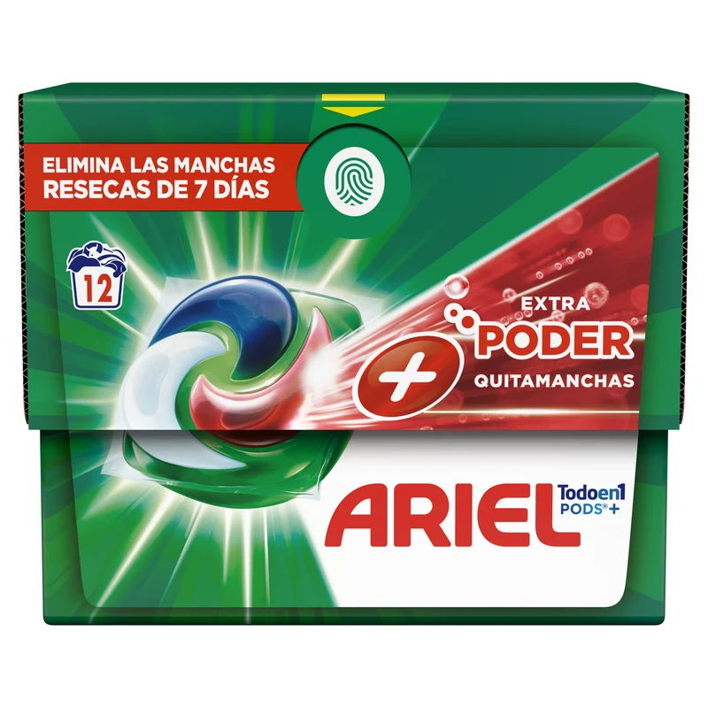 Detergente cápsulas oxi pods Airel 12d